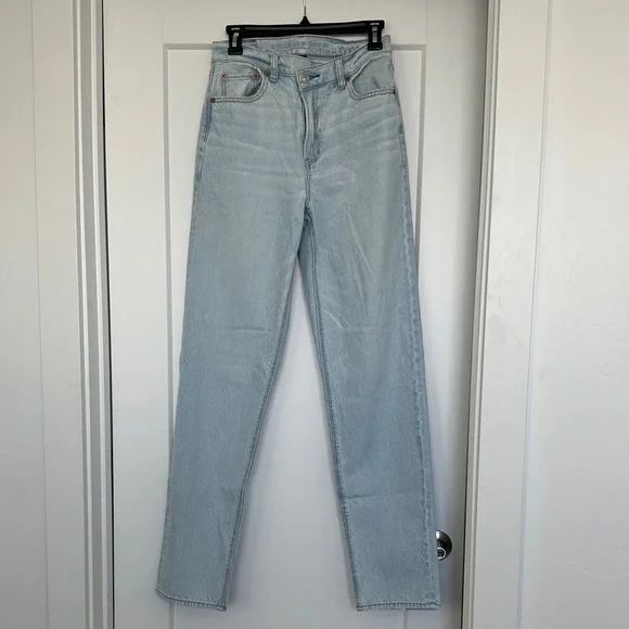 American Eagle Highest Rise Baggy Straight Jeans - Picture 1 of 6
